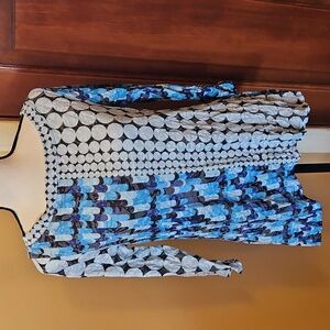 CARINE TOP XS BLUE PURPLE BLACK WHITE DESIGN DESIGNER LIGHTWEIGHT